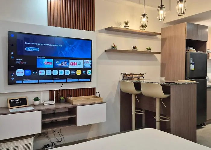 Furnished Family Near It Park And Waterfront With Pool, Wifi, Gym Access Apartahotel Cebú
